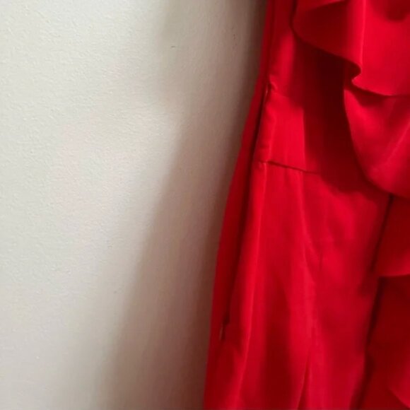 Zara Ruffled Off-The-Shoulder Jumpsuit S - Picture 12 of 14